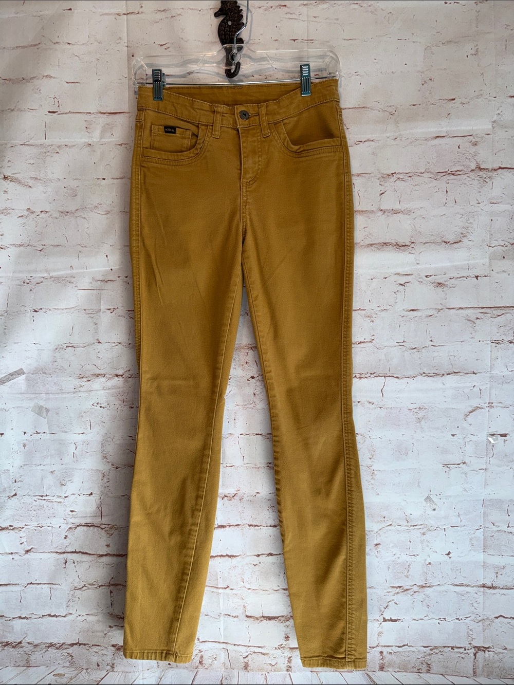 Kuhl Women's Mustard Skinny Jeans Stretch Skinny Fit Kontour Skinny 4 reg